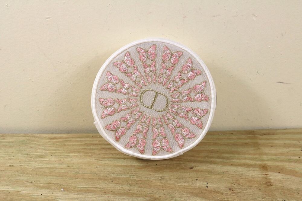New Christian Dior Makeup Bag Pouch Pink Gold Limited Edition Mother's Day